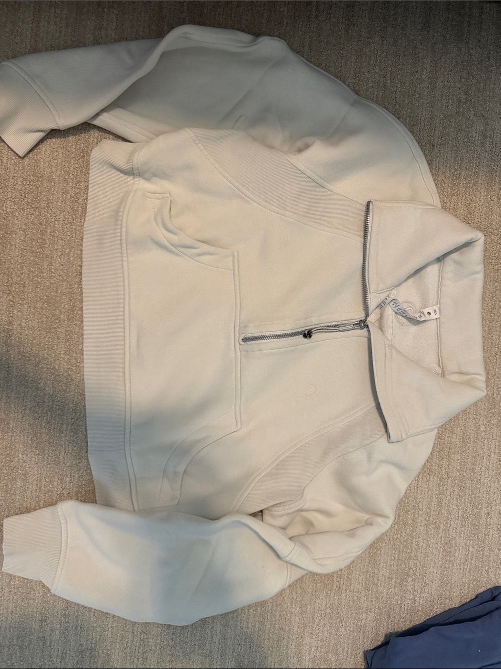 lululemon athletica Cream Quarter-Zip Pullover